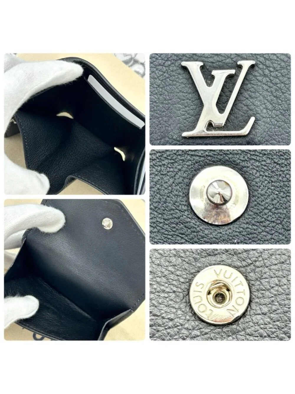 Louis Vuitton Portefeuille Lock Mini Fold Wallet